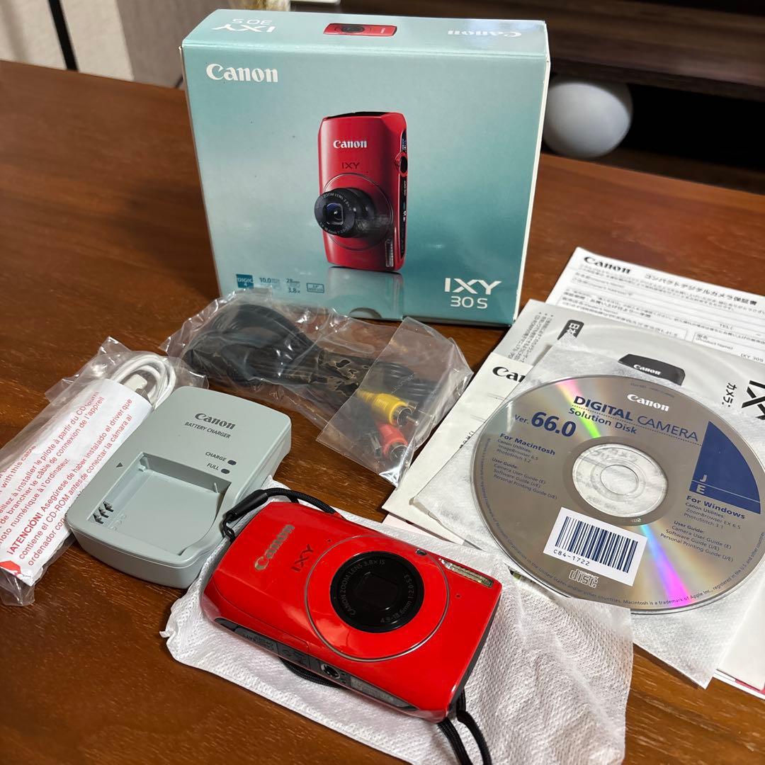 Canon IXY30s レッド デジタルカメラ　箱付き