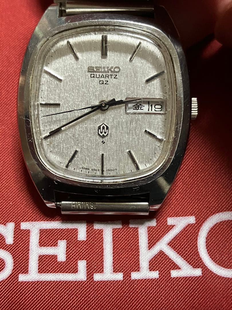 h*u様 セイコークオーツQZなにも問題なく稼働中、電池新、ブレス社外フリータイ