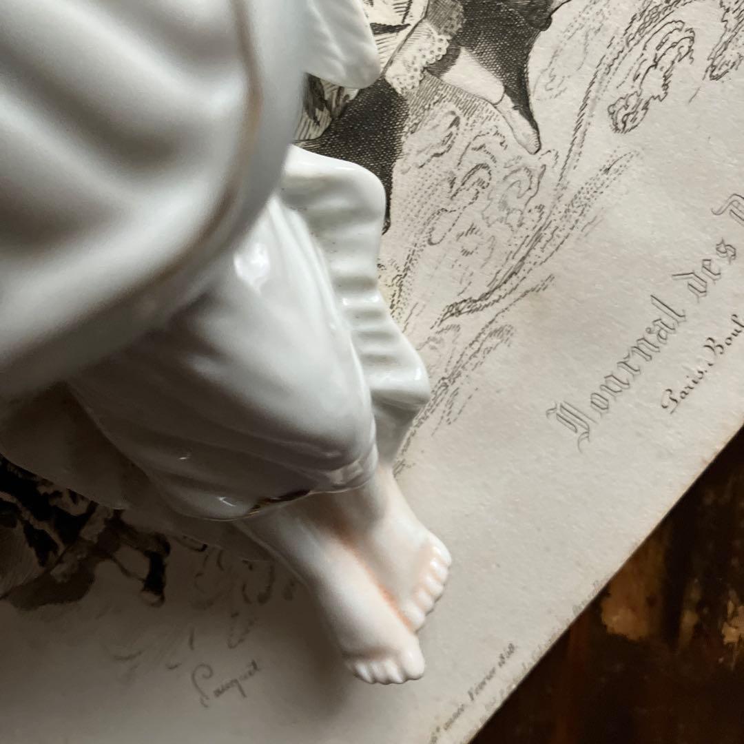 フランスアンティーク　天使のベネチエ　聖水盤　エンジェル