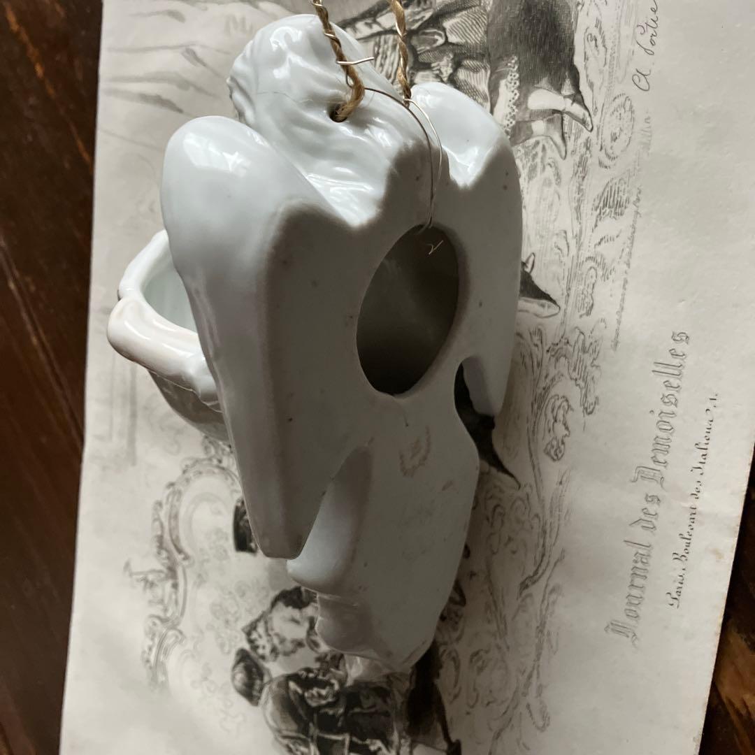 フランスアンティーク　天使のベネチエ　聖水盤　エンジェル