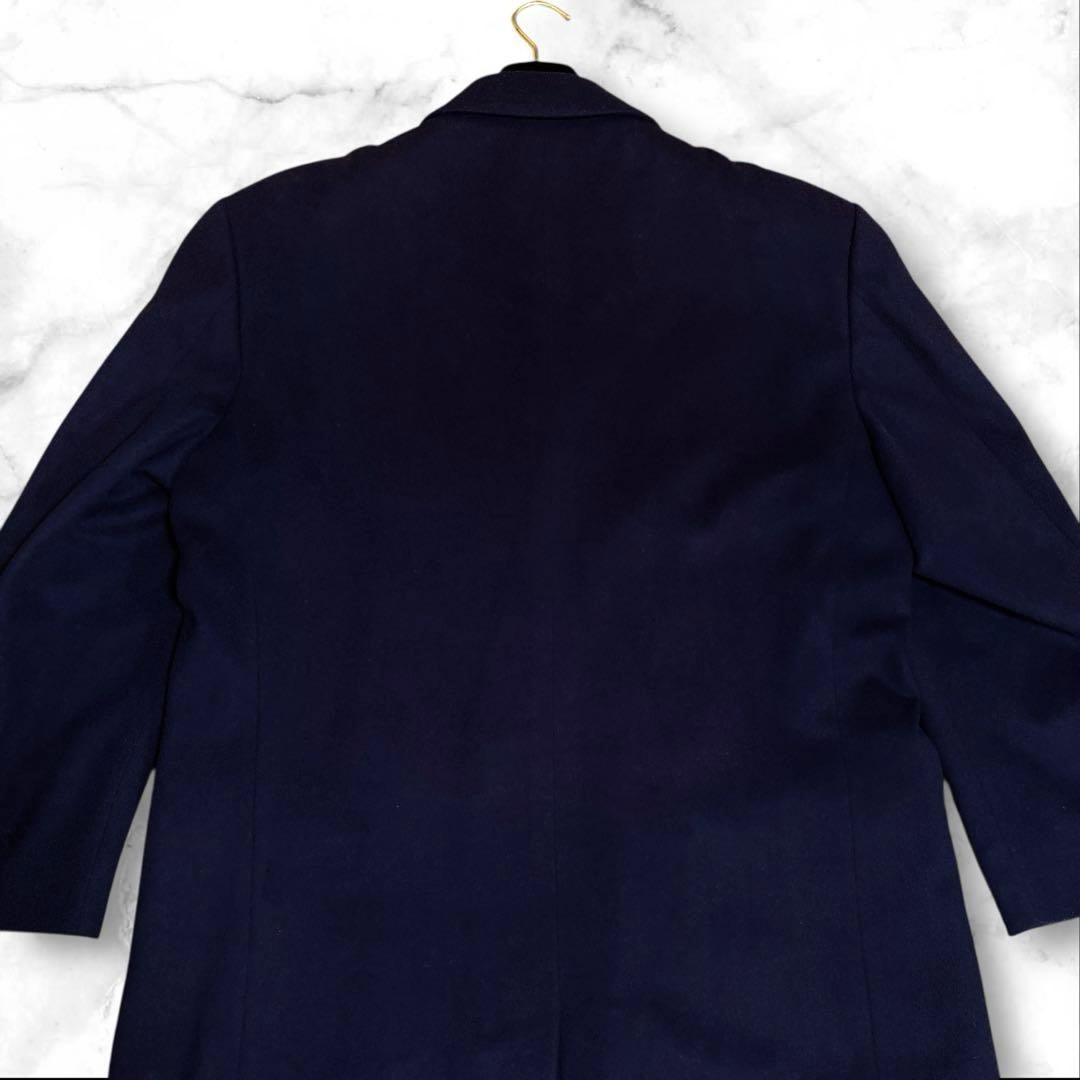 DASSAULT HOMME カシミヤ混ダブルチェスターコート ロング丈XL相当