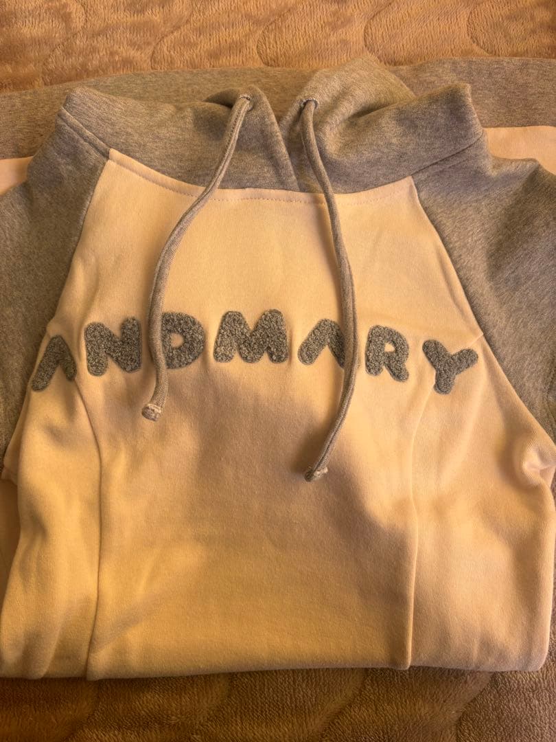 andmary mary logo mini dress グレー