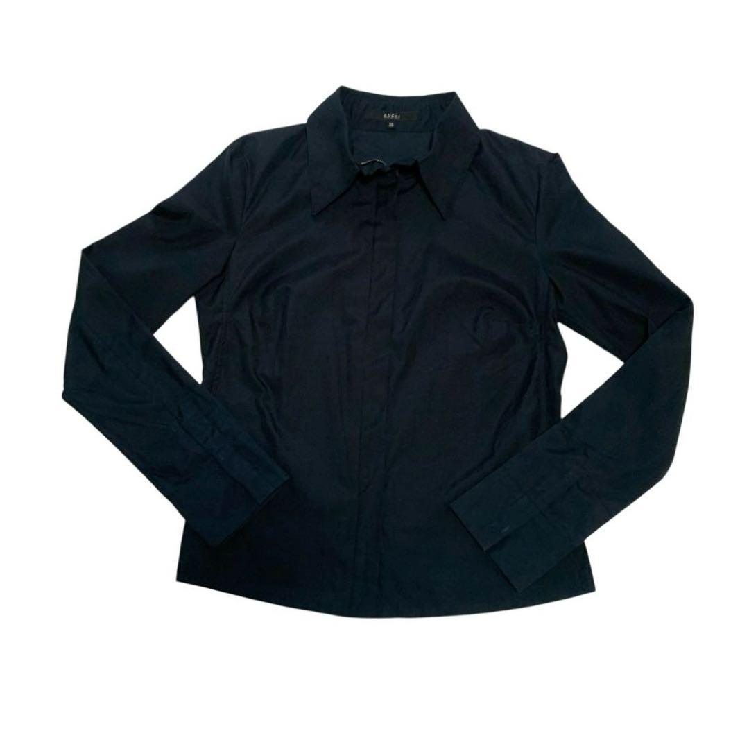 GUCCI グッチ　レディース　シャツ　黒　ブラック　サイズM 38