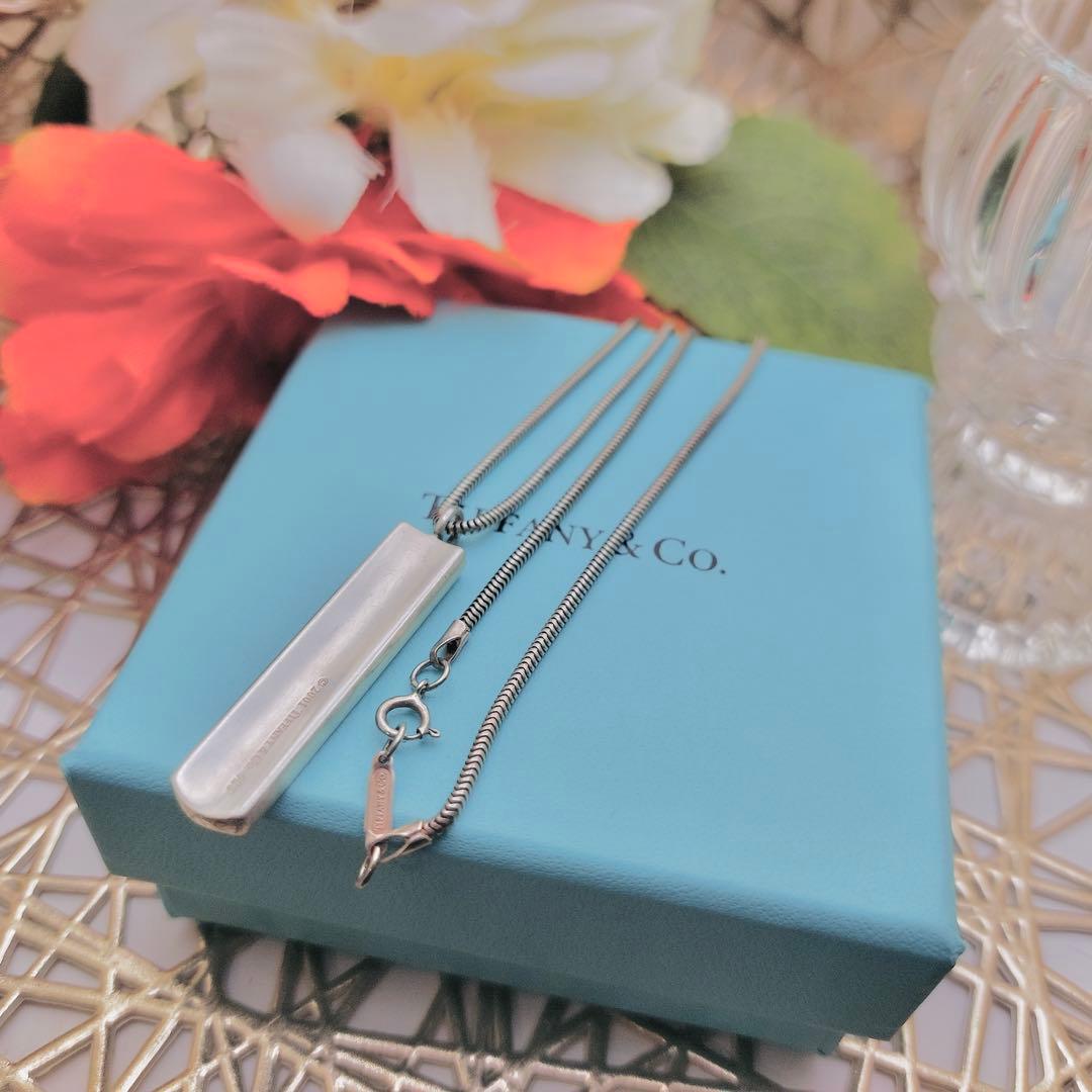 【新品仕上げ】 Tiffany ティファニーナローバーネックレス