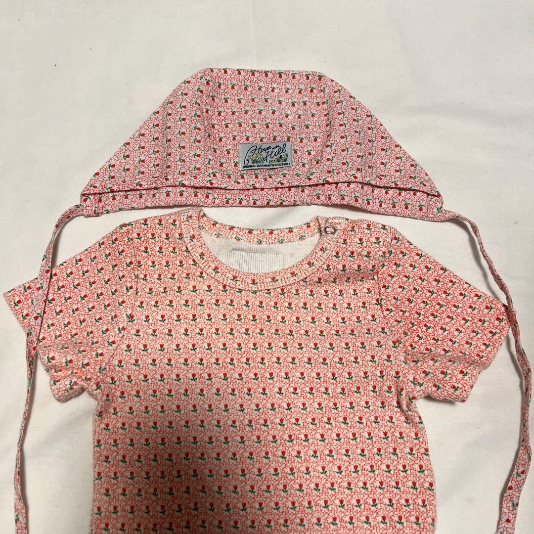 house on the hill ロンパース　ボンネット　セット