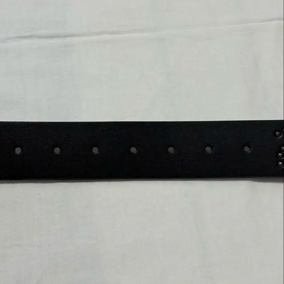 ABRAHAM HTC似　スタッズベルト　レオパード　ブラック