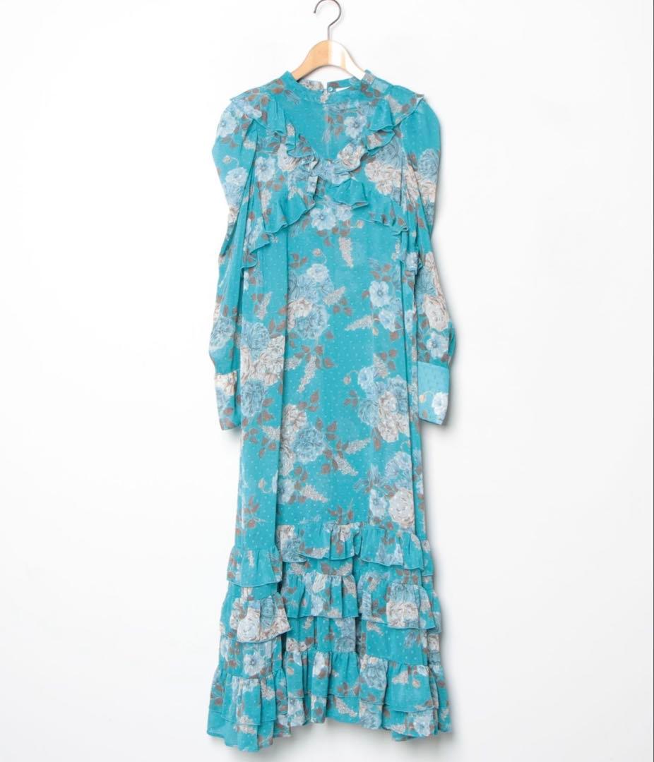 Lily Brown × KEITAMARUYAMA ロマンティック柄ワンピース