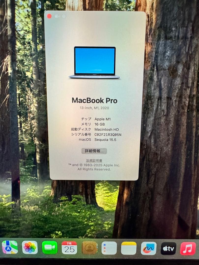 [初期化済]MacBook pro スペースグレイ13インチ 2020 M1