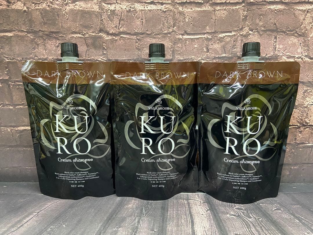 VRクロクリームシャンプー ダークブラウン ×3
